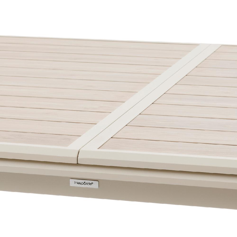 Hesperide Table De Jardin Extensible AXIOME Effet Bois Lin & Argile