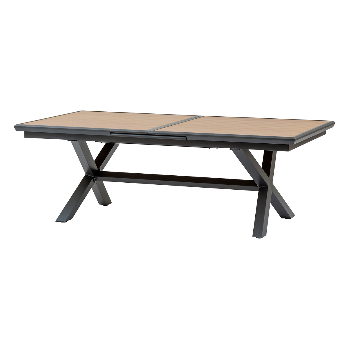 Hesperide Table De Jardin Extensible AXIOME Effet Bois Noix & Graphite