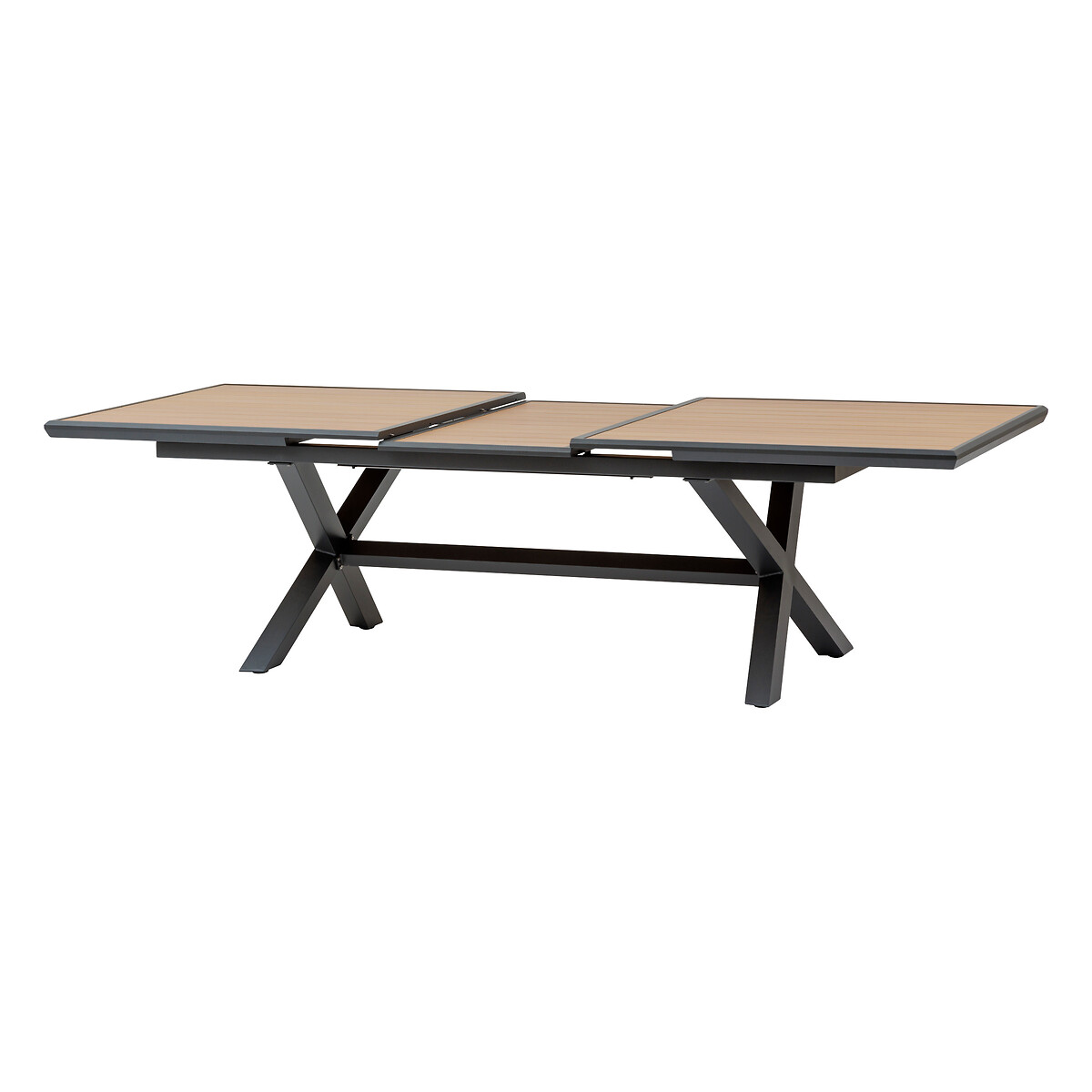 Hesperide Table De Jardin Extensible AXIOME Effet Bois Noix & Graphite