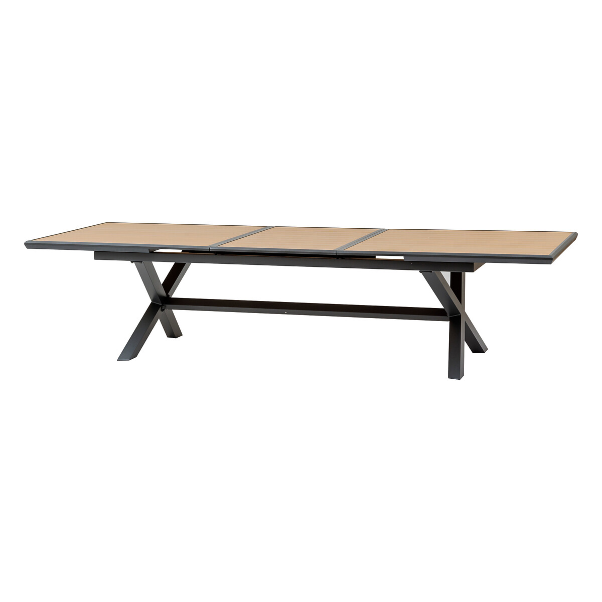 Hesperide Table De Jardin Extensible AXIOME Effet Bois Noix & Graphite