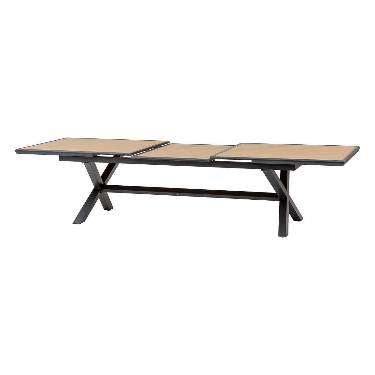 Hesperide Table De Jardin Extensible AXIOME Effet Bois Noix & Graphite