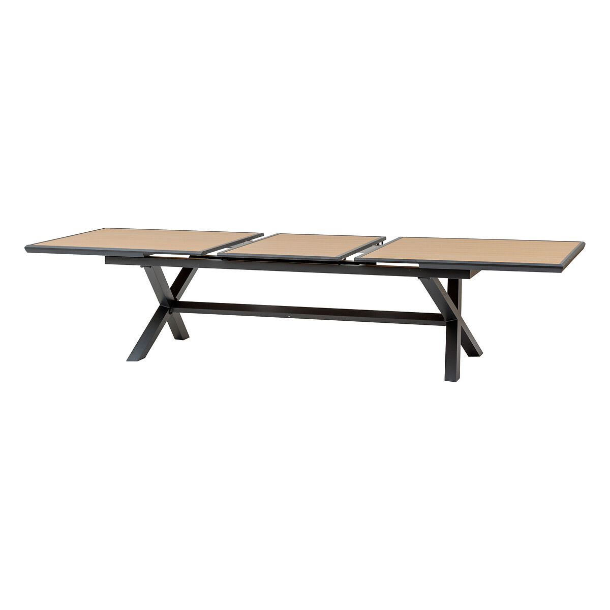 Hesperide Table De Jardin Extensible AXIOME Effet Bois Noix & Graphite
