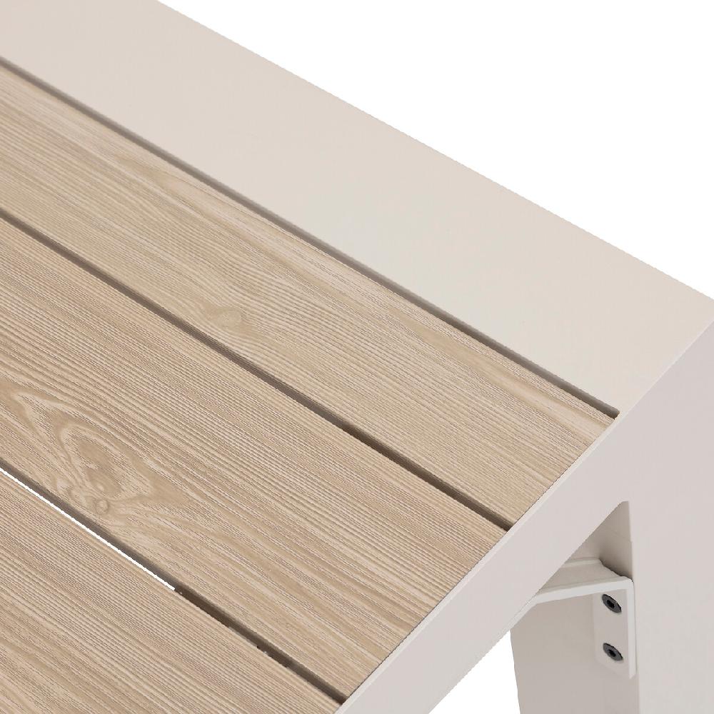 Hesperide Table De Jardin Extensible Carrée ÉVASION Effet Bois Lin & Argile