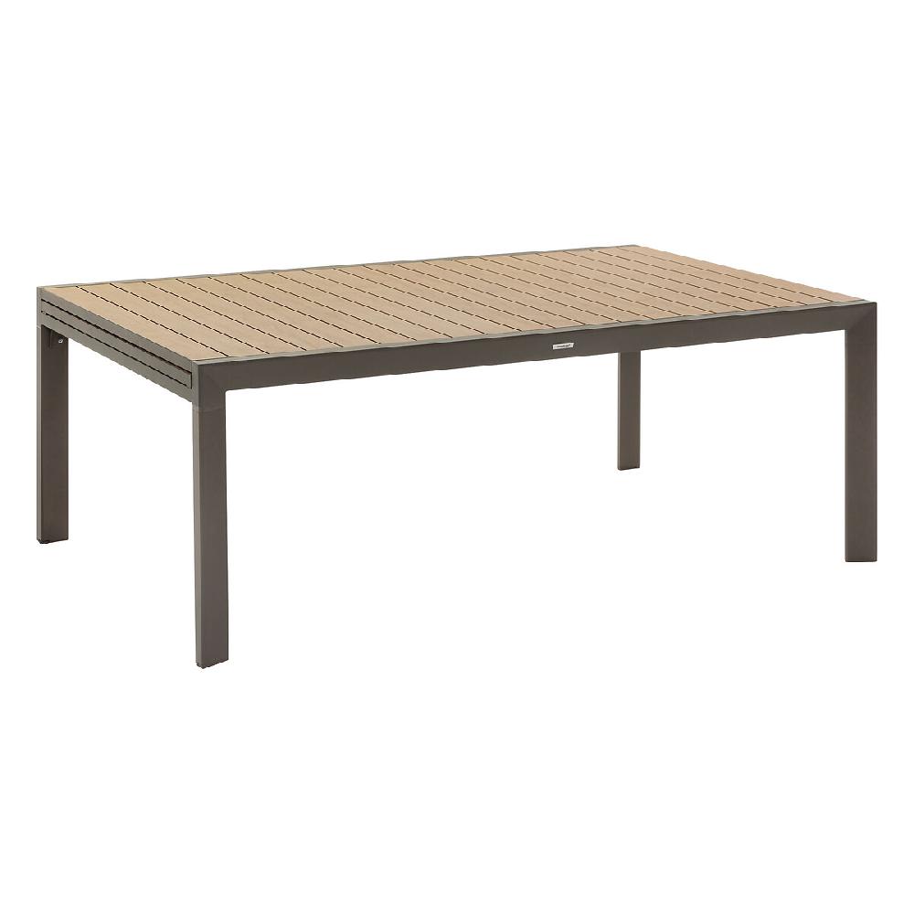 Hesperide Table De Jardin Extensible Coulissante ÉVASION Effet Bois Honey & Praline