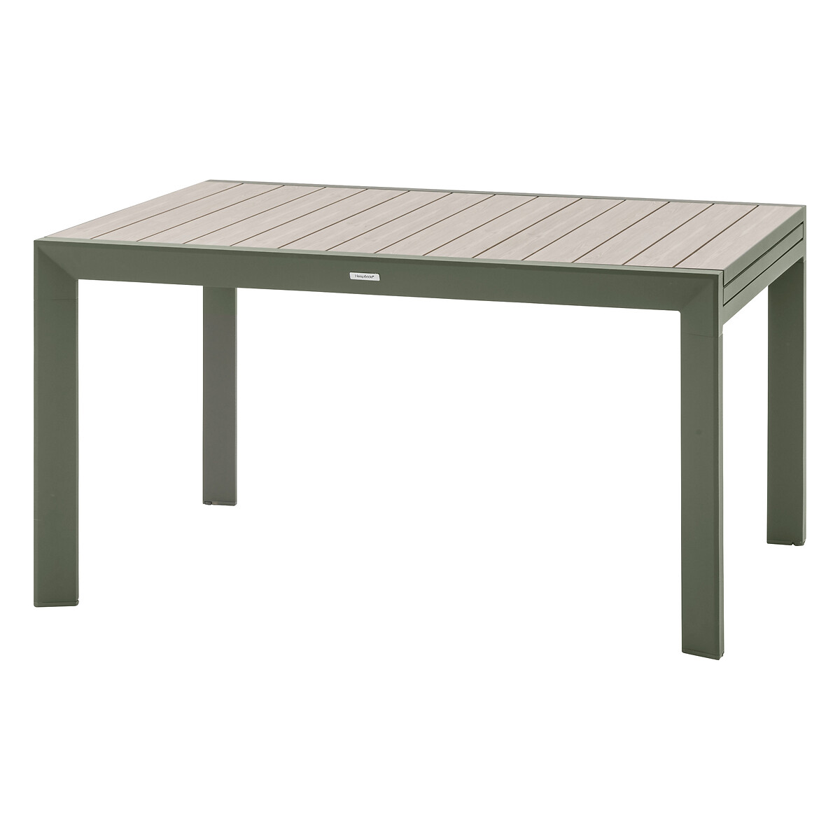 Hesperide Table De Jardin Extensible Coulissante ÉVASION Effet Bois Lin & Vert Laurier