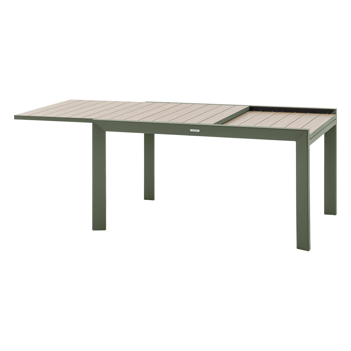 Hesperide Table De Jardin Extensible Coulissante ÉVASION Effet Bois Lin & Vert Laurier
