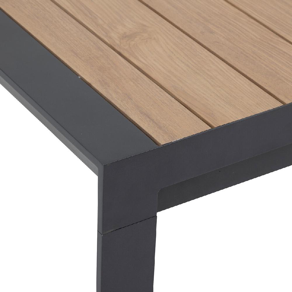 Hesperide Table De Jardin Extensible ÉVASION Effet Bois Honey & Graphite