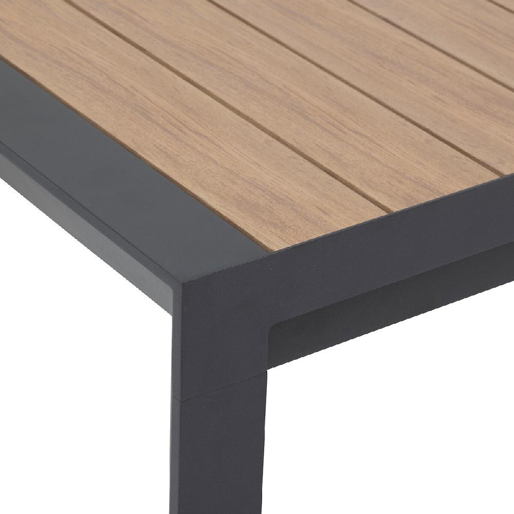 Hesperide Table De Jardin Extensible ÉVASION Effet Bois Honey & Graphite