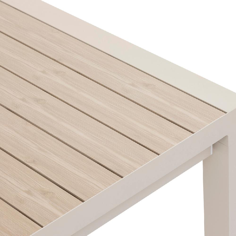Hesperide Table De Jardin Extensible ÉVASION Effet Bois Lin & Argile