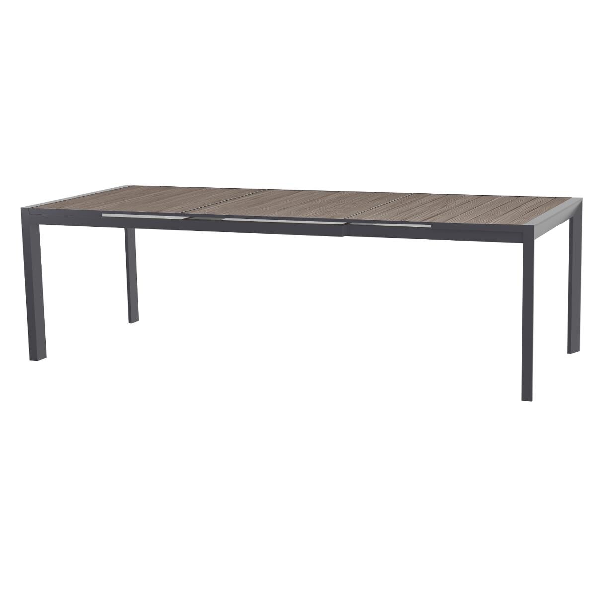 Hesperide Table De Jardin Extensible ÉVASION Effet Bois Seigle & Graphite