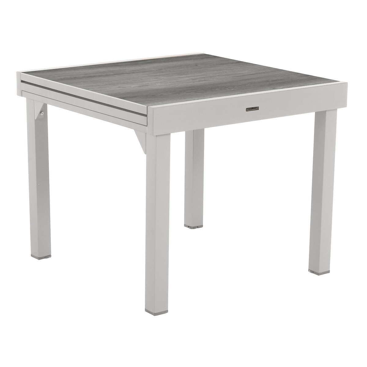 Hesperide Table De Jardin Extensible PIAZZA Gris Smoke & Blanc