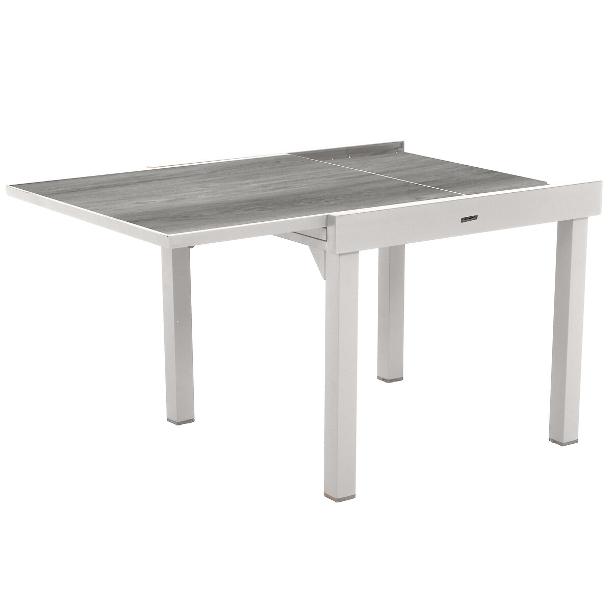 Hesperide Table De Jardin Extensible PIAZZA Gris Smoke & Blanc