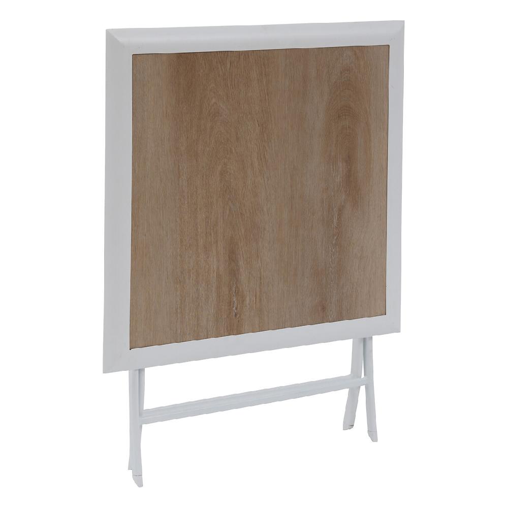 Hesperide Table De Jardin Pliante Carrée AZUA Houblon & Blanc