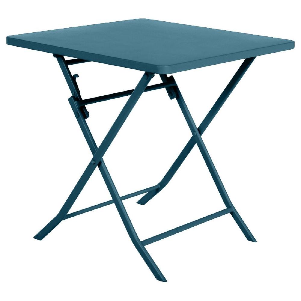 Hesperide Table De Jardin Pliante Carrée GREENSBORO Bleu Canard