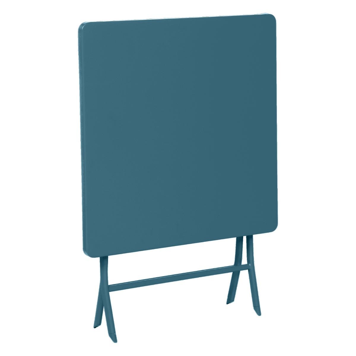 Hesperide Table De Jardin Pliante Carrée GREENSBORO Bleu Canard