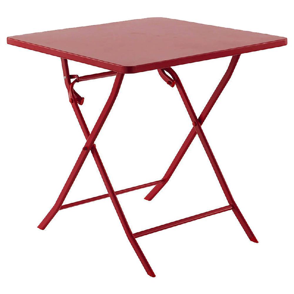 Hesperide Table De Jardin Pliante Carrée GREENSBORO Groseille