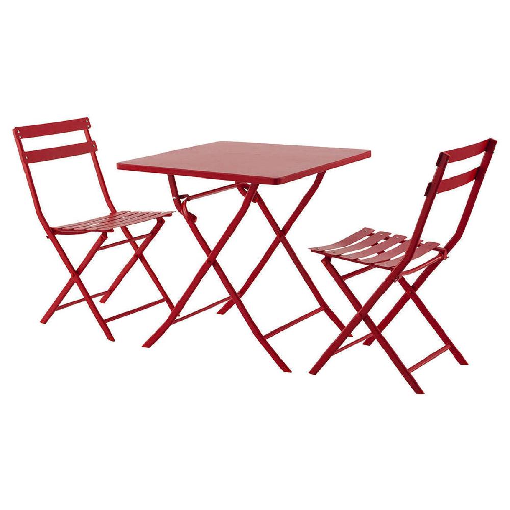 Hesperide Table De Jardin Pliante Carrée GREENSBORO Groseille