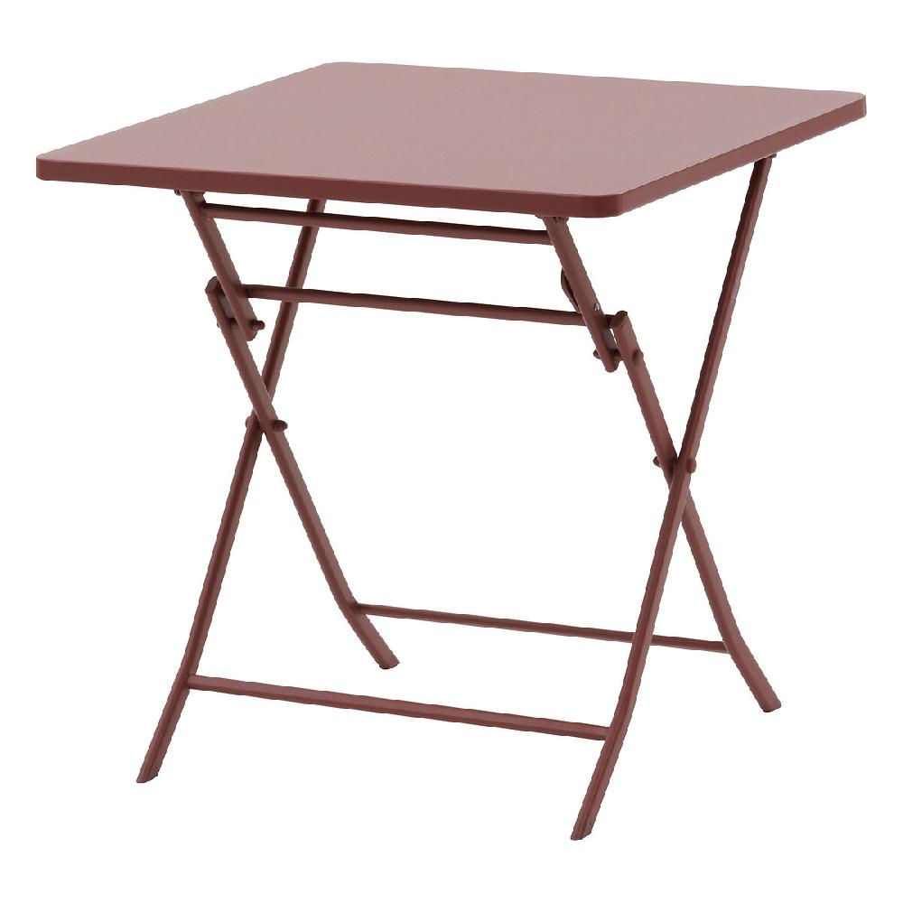 Hesperide Table De Jardin Pliante Carrée GREENSBORO Lie De Vin
