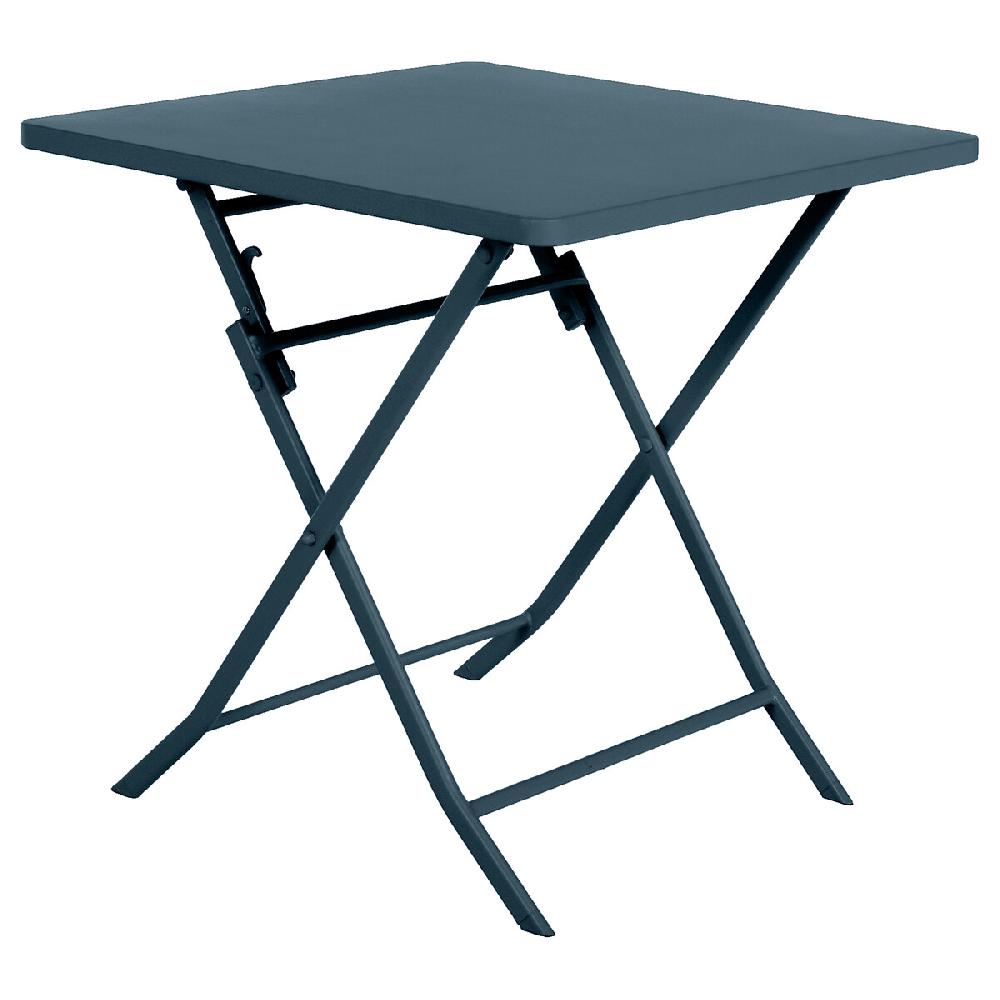 Hesperide Table De Jardin Pliante Carrée GREENSBORO Pétrole