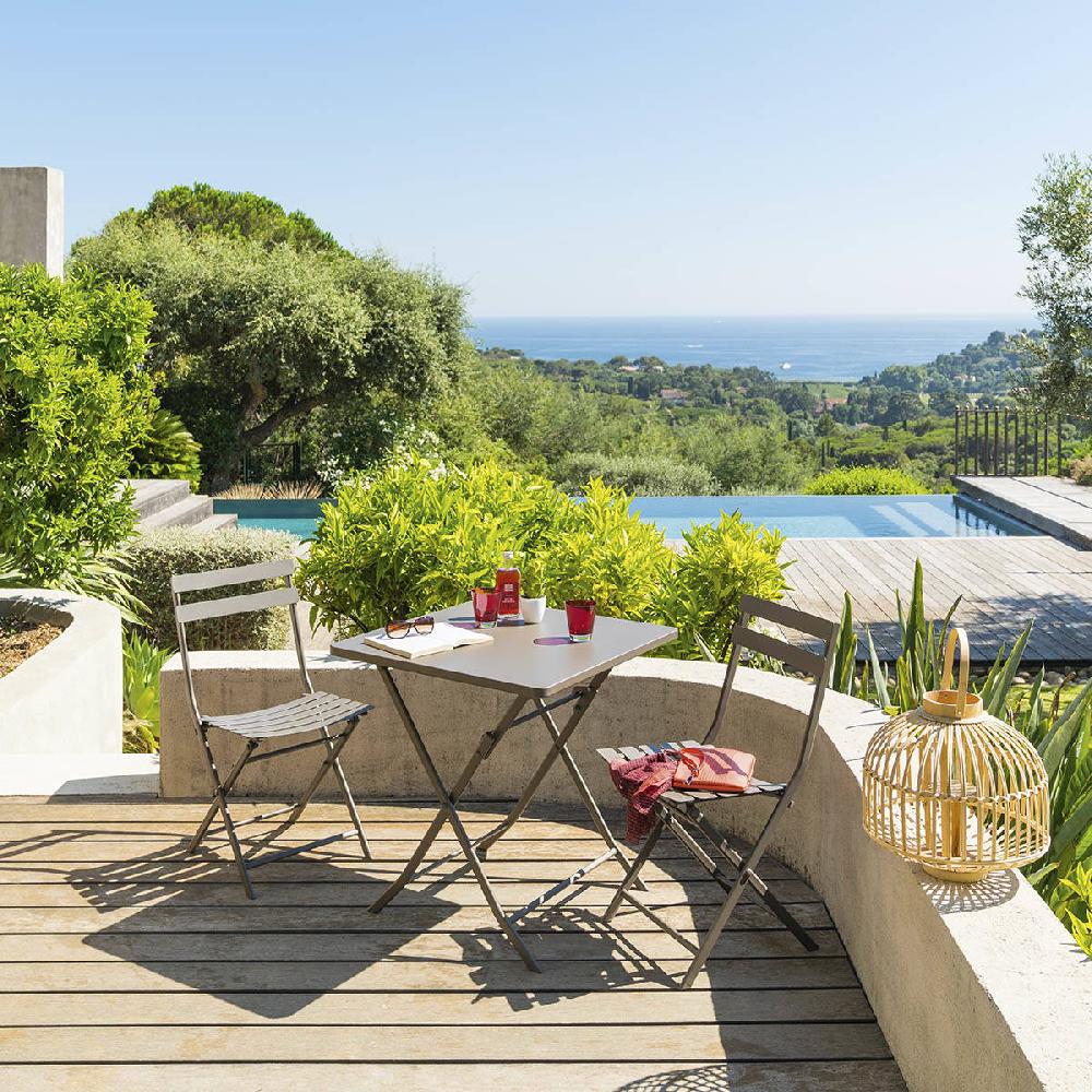 hesperide Table de jardin pliante carrée GREENSBORO Tonka