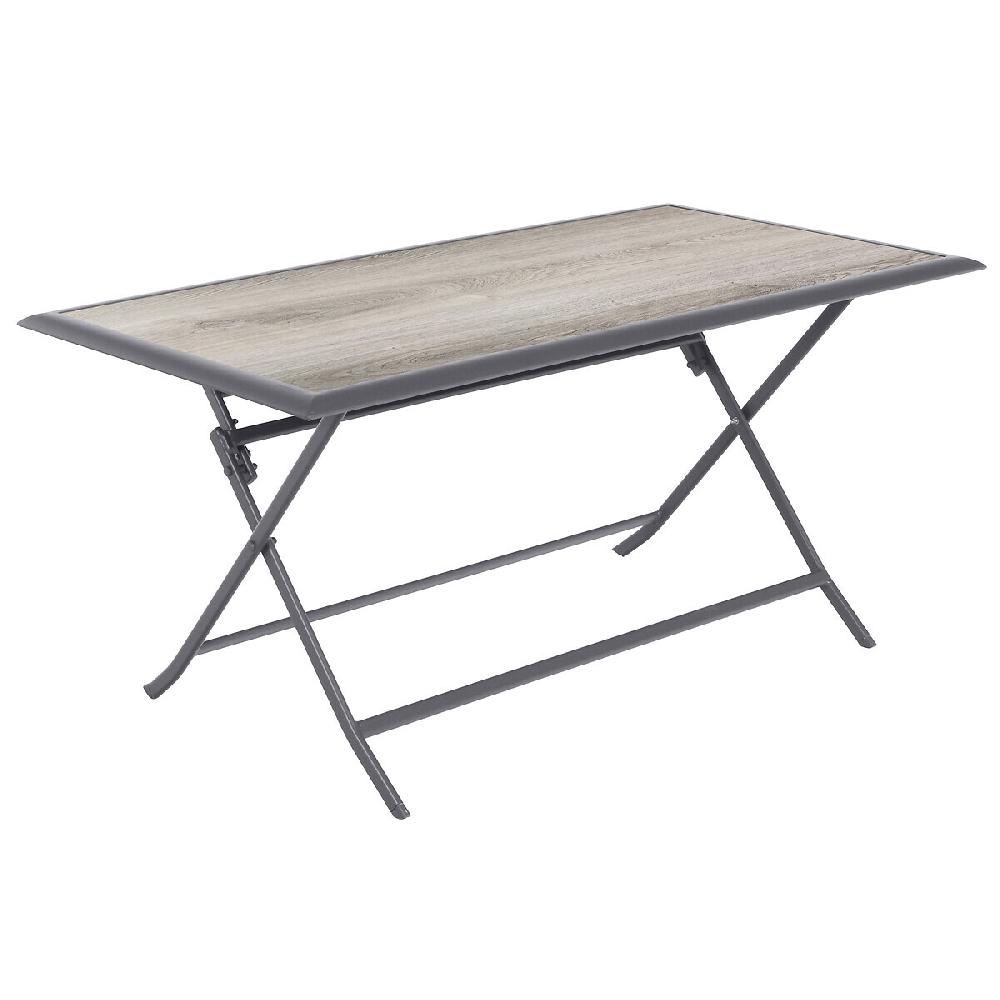 Hesperide Table De Jardin Pliante Rectangulaire AZUA Gris Smoke