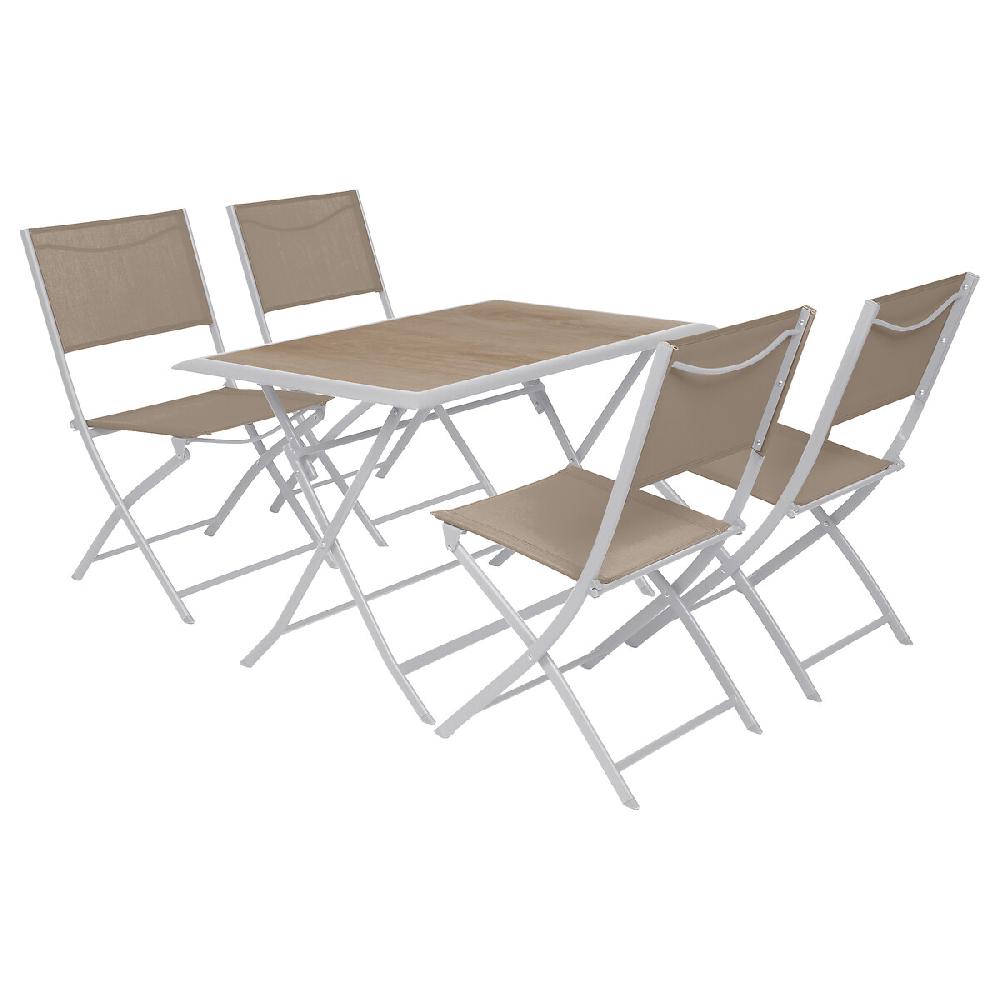 Hesperide Table De Jardin Pliante Rectangulaire AZUA Houblon & Blanc