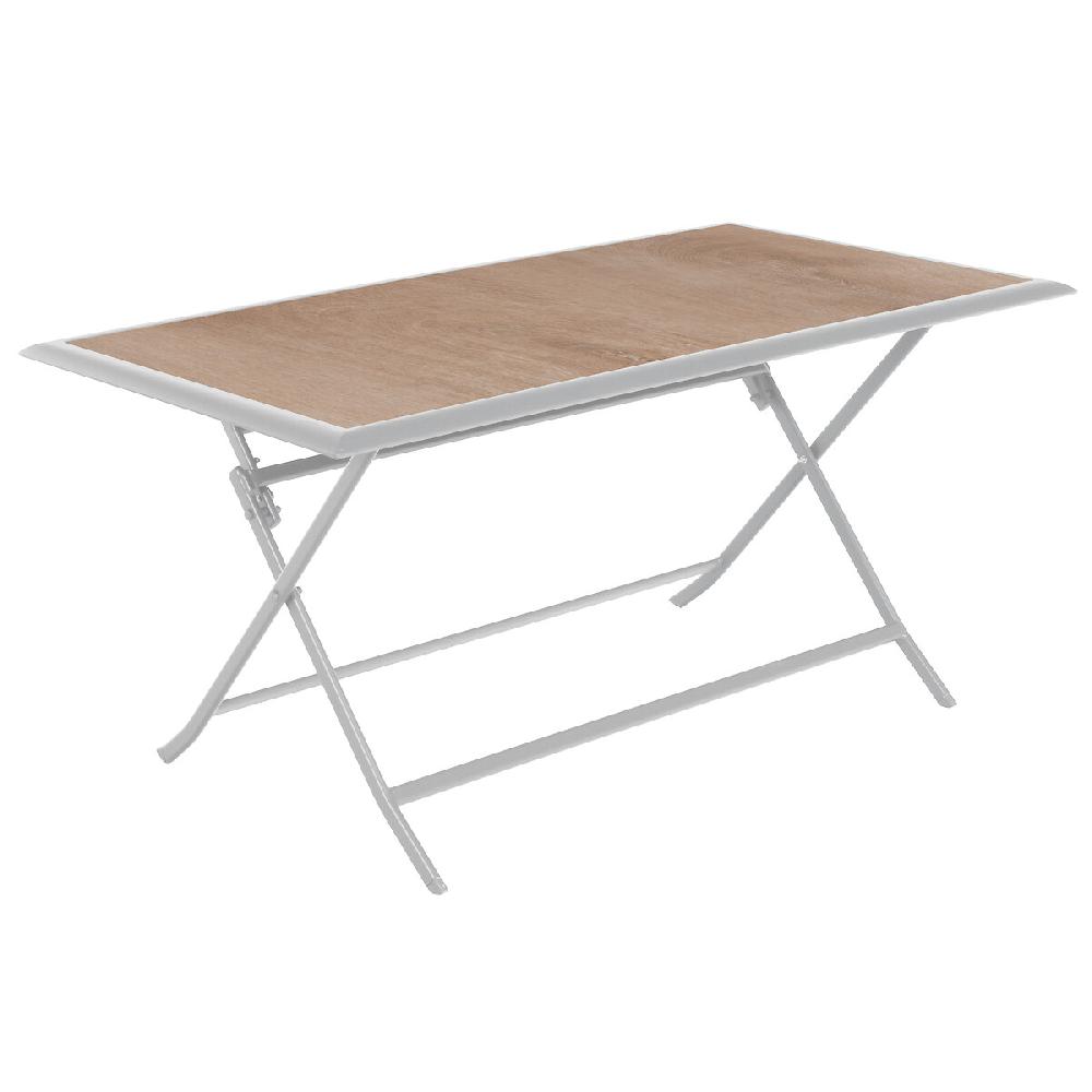 Hesperide Table De Jardin Pliante Rectangulaire AZUA Houblon & Blanc