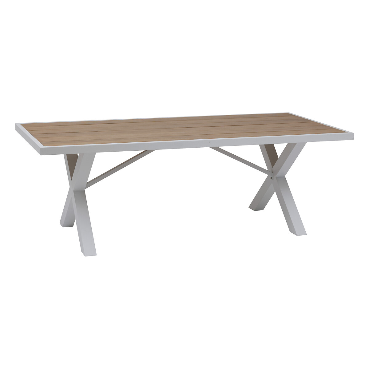 Hesperide Table De Jardin Rectangulaire EMPERIA Acacia & Blanc