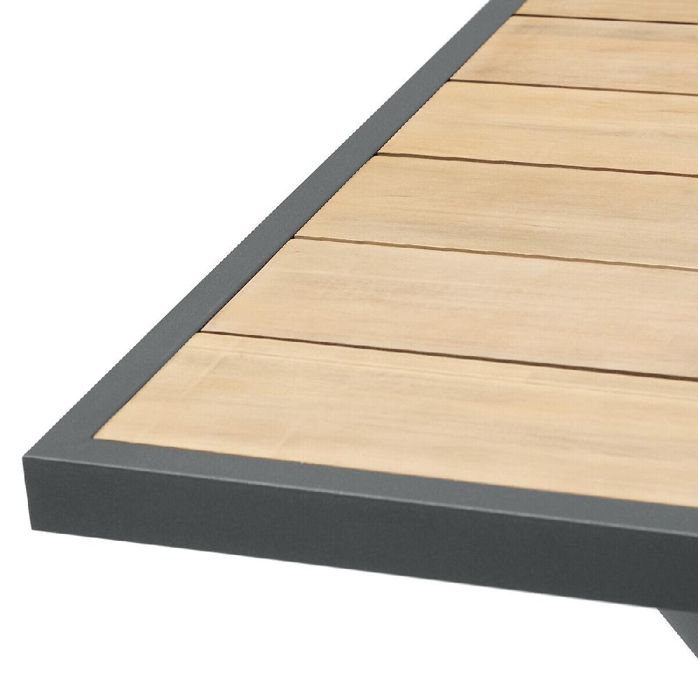 Hesperide Table De Jardin Rectangulaire EMPERIA Acacia & Graphite