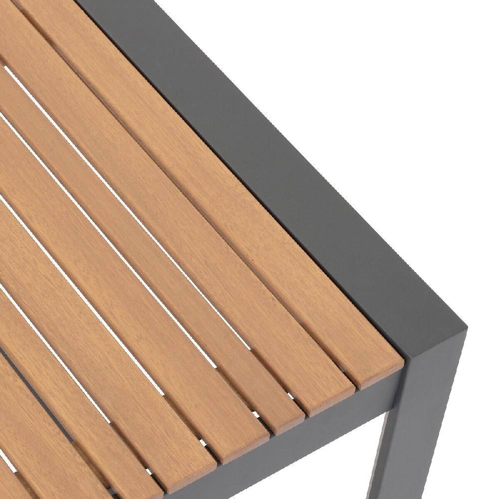 Hesperide Table De Jardin Rectangulaire LENSIA Eucalyptus & Graphite