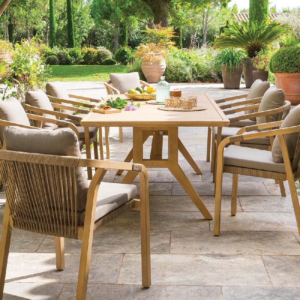 hesperide Table de jardin rectangulaire PAPOUASIE Acacia