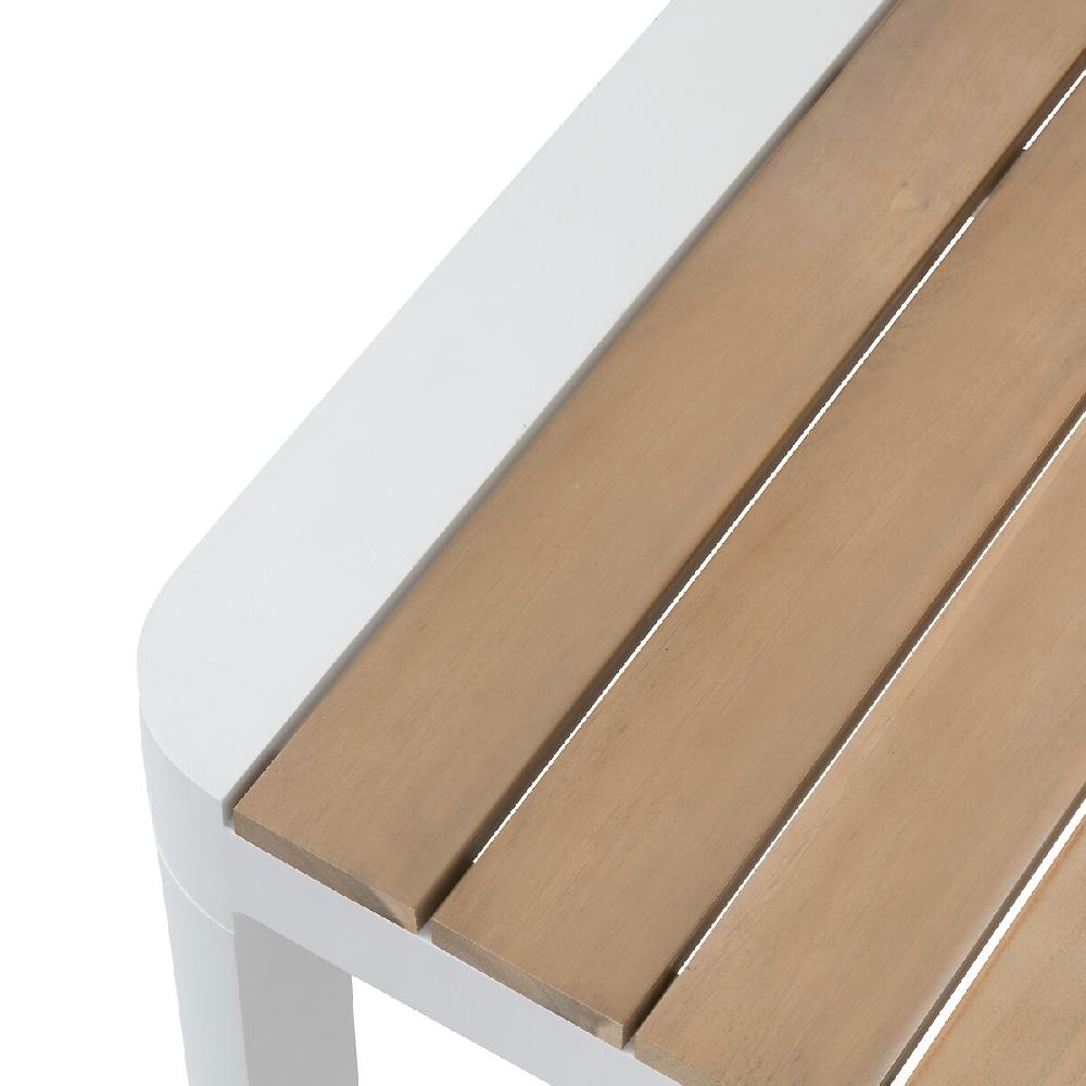 Hesperide Table De Jardin Rectangulaire PARADIZE Acacia & Blanc