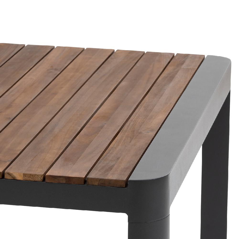 Hesperide Table De Jardin Rectangulaire PARADIZE Effet Noyer & Graphite