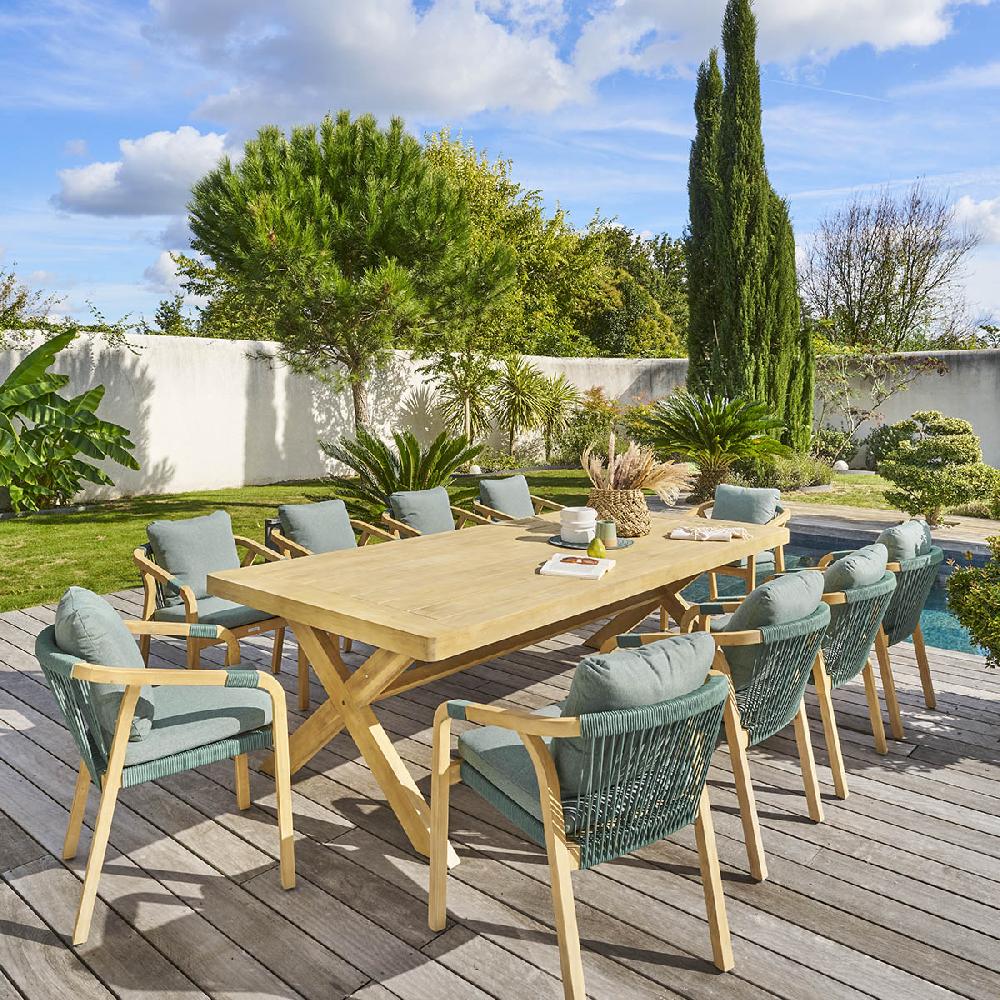 hesperide Table de jardin rectangulaire XENIA Acacia