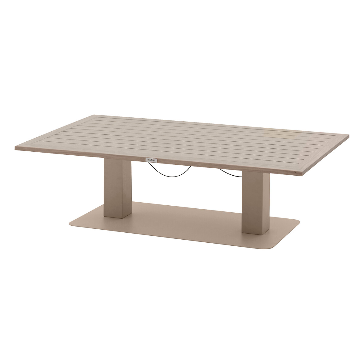 Hesperide Table De Jardin Relevable Rectangulaire SALIMIA Argile & Lin