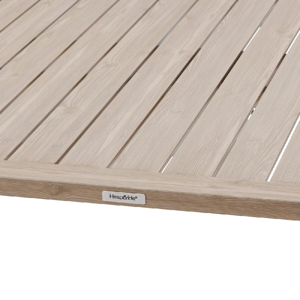 Hesperide Table De Jardin Relevable Rectangulaire SALIMIA Argile & Lin