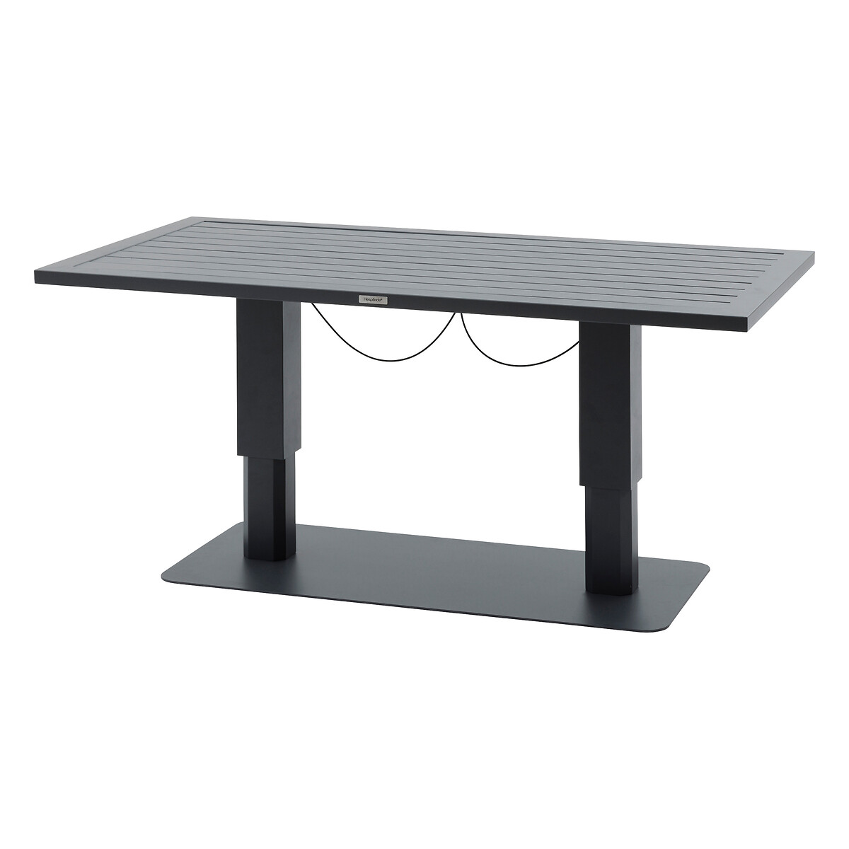 hesperide Table de jardin relevable rectangulaire SALIMIA Graphite