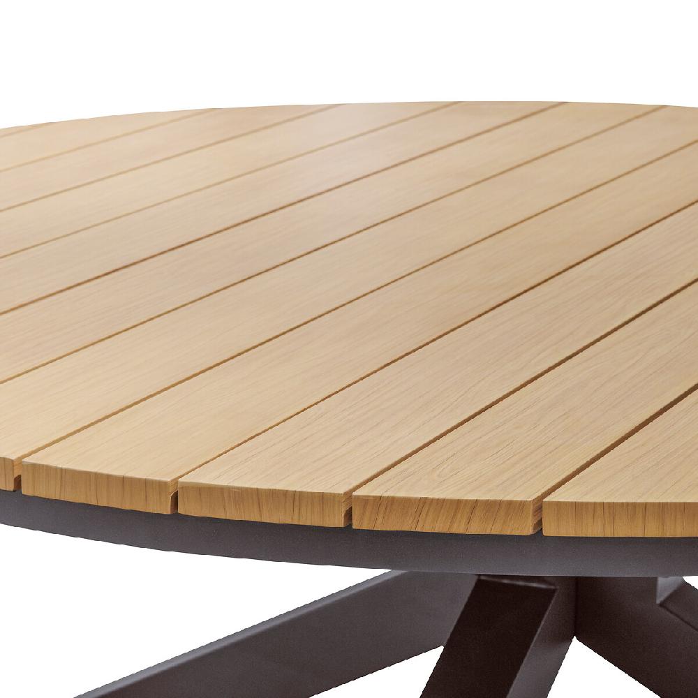 Hesperide Table De Jardin Ronde ORACLION Noix & Graphite