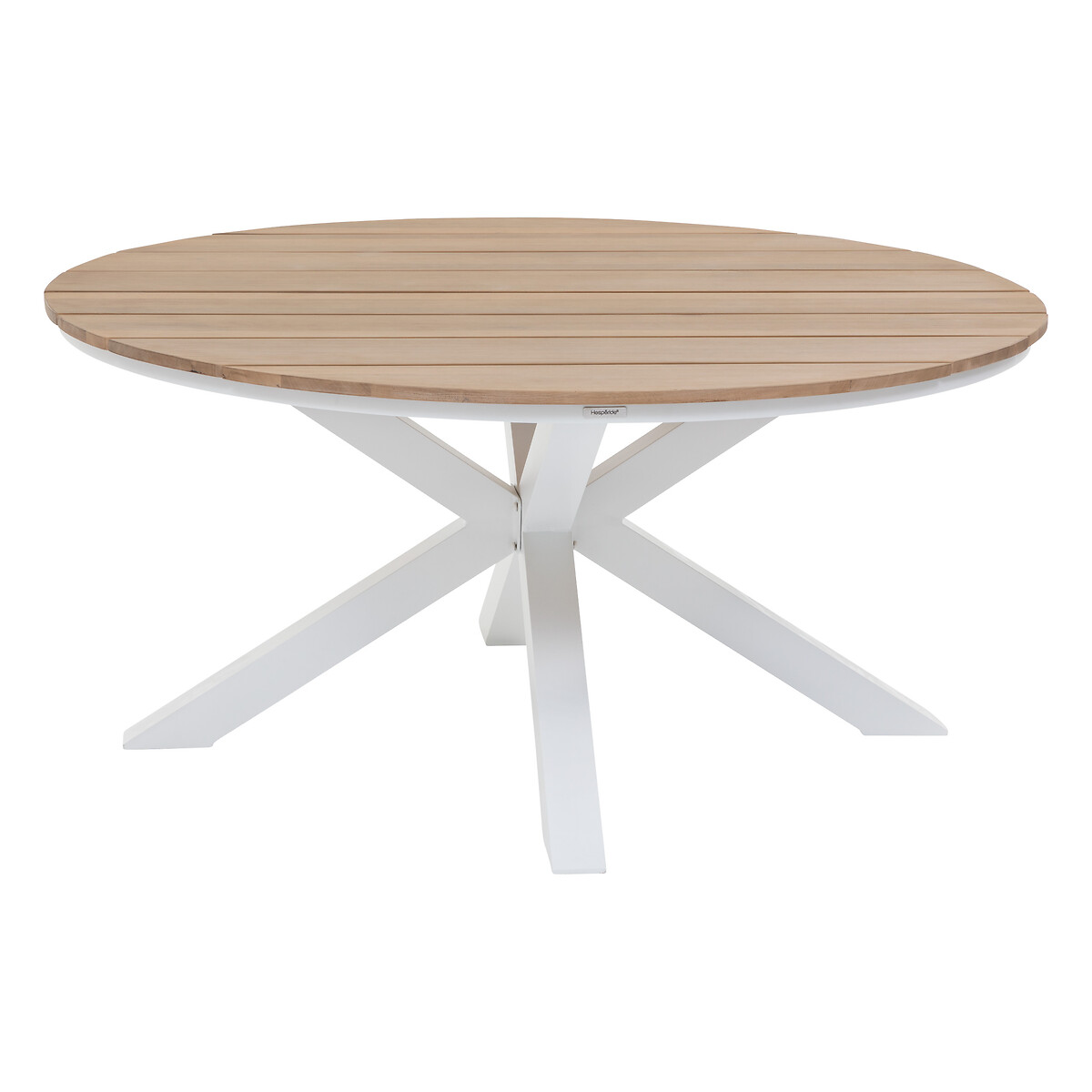 Hesperide Table De Jardin Ronde ORIENGO Acacia & Blanc