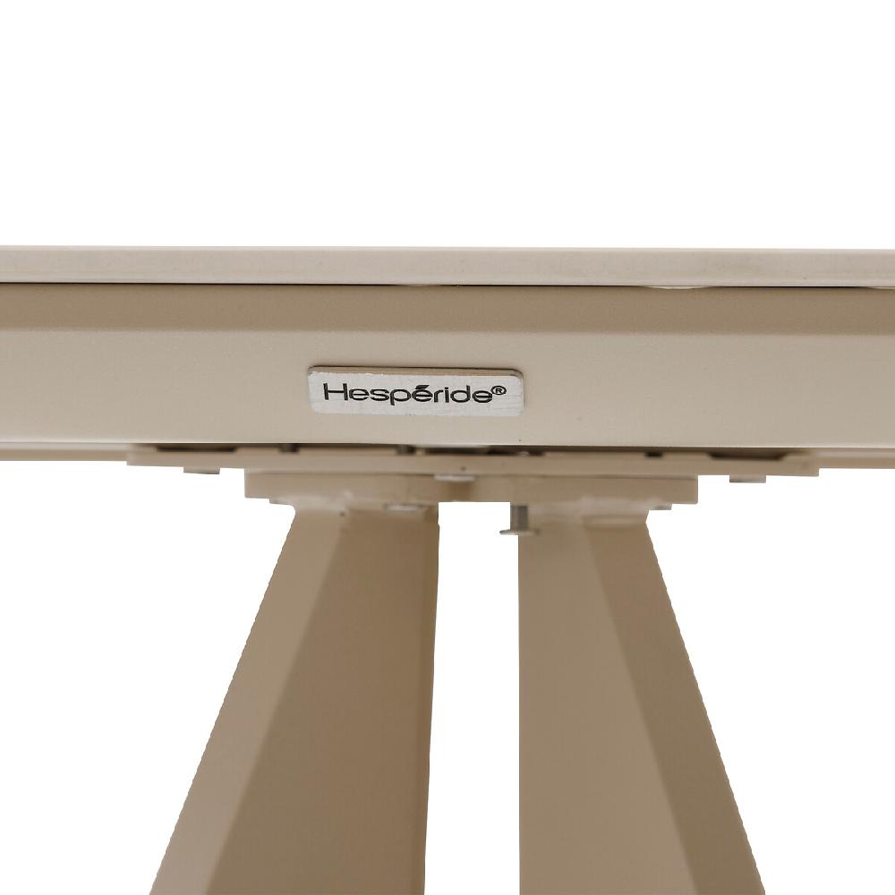 Hesperide Table Haute De Jardin Carrée TERZANO Vanille & Argile