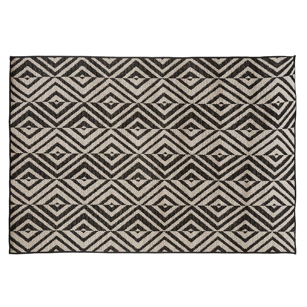 Hesperide Tapis Extérieur Et Intérieur COLOR Noir & Blanc