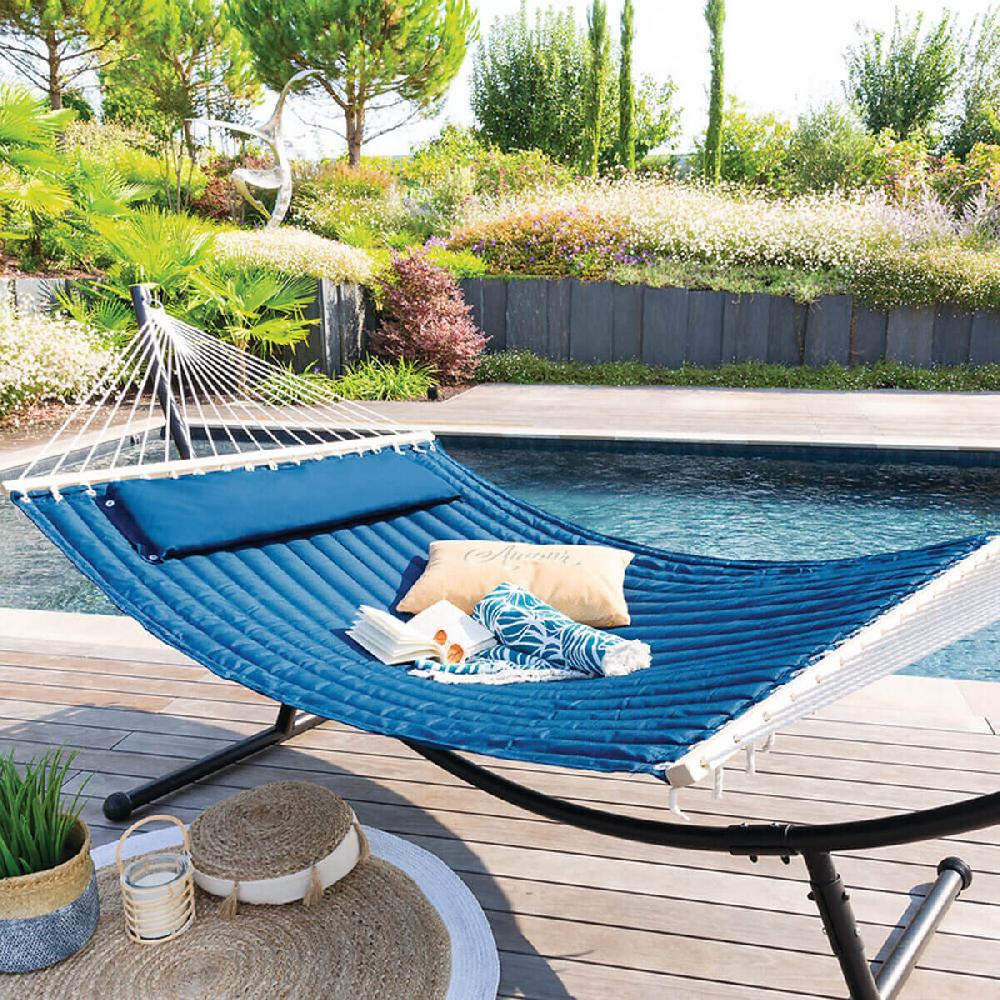 hesperide Toile de hamac matelassé AKIO Bleu indigo