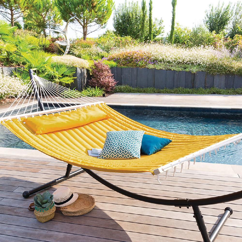 hesperide Toile de hamac matelassé AKIO Jaune moutarde