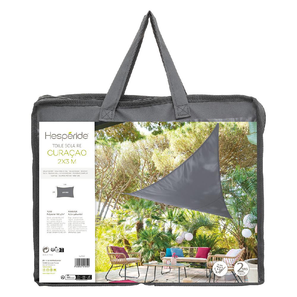 Hesperide Voile D'ombrage Rectangulaire CURACAO Ardoise