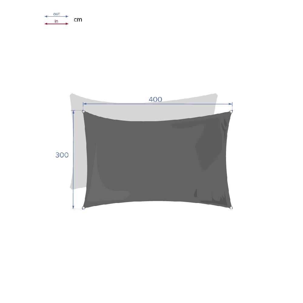 Hesperide Voile D'ombrage Rectangulaire CURACAO Blanc