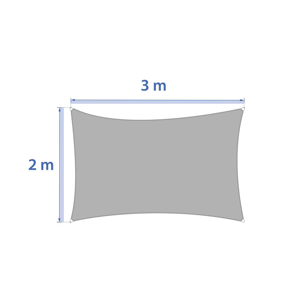 Hesperide Voile D'ombrage Rectangulaire CURACAO Blé
