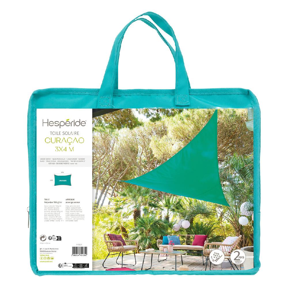 Hesperide Voile D'ombrage Rectangulaire CURACAO Émeraude