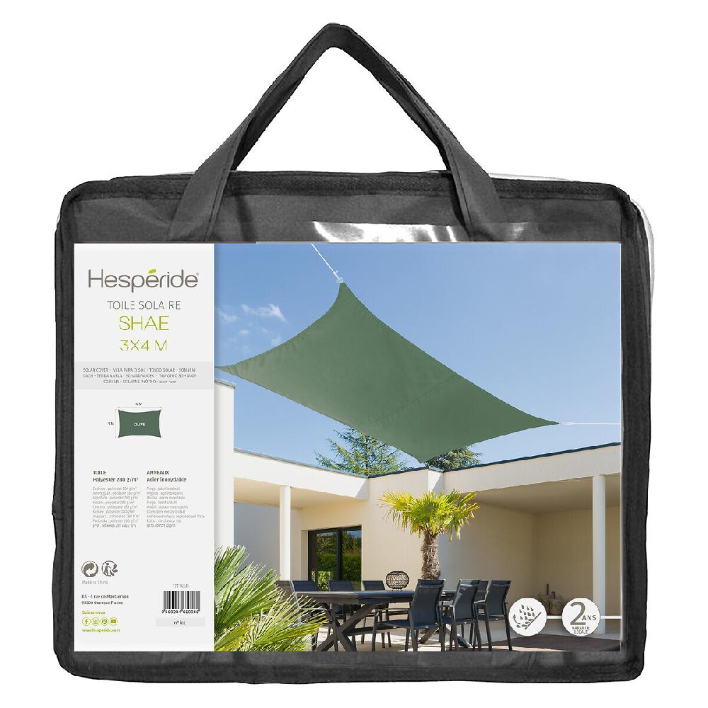 Hesperide Voile D'ombrage Rectangulaire SHAE Vert Olive