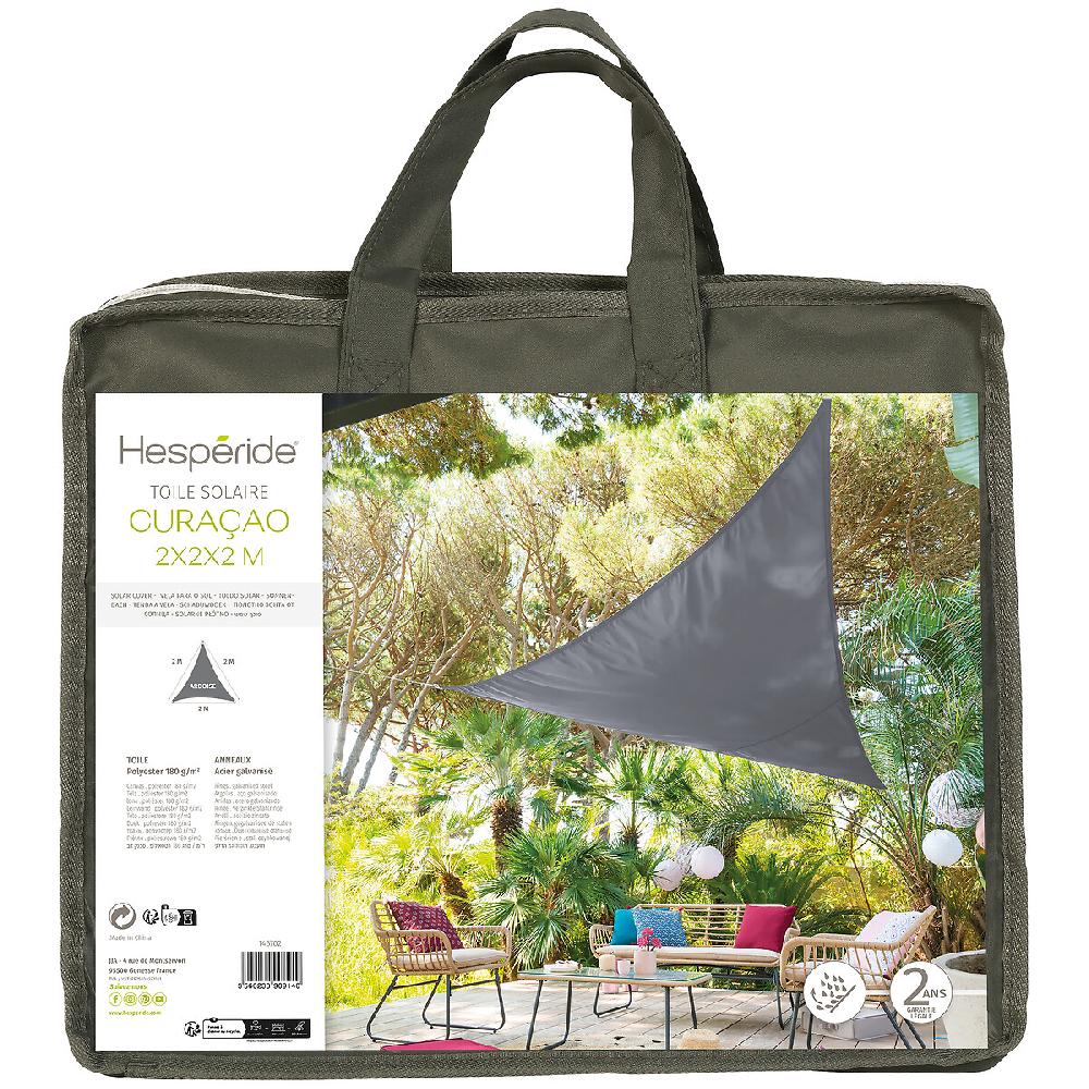 Hesperide Voile D'ombrage Triangulaire CURACAO Ardoise
