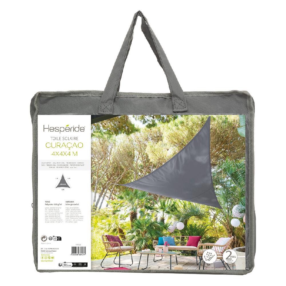 Hesperide Voile D'ombrage Triangulaire CURACAO Ardoise
